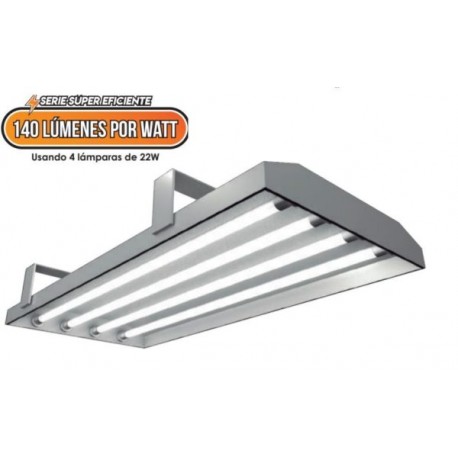 Luminaria Industrial supereficiente (140lm/w) de 132W  EG-HBF-6X22 luz blanca (5,000k)  a 100-277V 18,480lm Energain