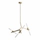 Pendante Milán 6 luces Q39745-GD quor lighting