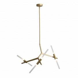 Pendante Milán 6 luces Q39745-GD quor lighting