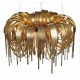 Pendant  FINESTRA de cadena planchada en acabado ORO 8 Luces Q86167-GD  quor lighting