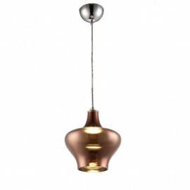 Pendant VIENA vidrio acabado humo 1 Luz LED Q41885-CP quor lighting
