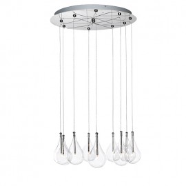 Candil de lujo Larmes 9-Light Round Pendant E20115-18 et2 lighting