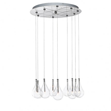 Candil de lujo Larmes 9-Light Round Pendant E20115-18 et2 lighting