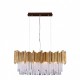 Pendant DANAE acabado ORO y cristales 4 Luces Q11607-GD  quor lighting