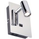 LUMINARIO PARA MURO LED 3W USB CROMADO F1094-LED/CR