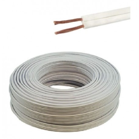 CABLE POT DUPLEX CALIBRE 2X18 TRANSPARNETE AUDIO 100% COBRE CAJA 100 METROS CDC