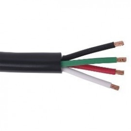 CABLE USO RUDO ST 4 X 10 NEGRO   ROLLO 100 METROS CDC