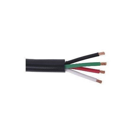 CABLE USO RUDO ST 4 X 10 NEGRO   ROLLO 100 METROS CDC