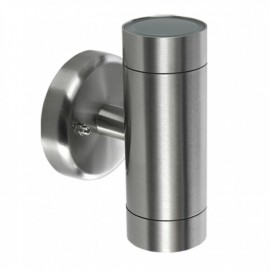 CALUX ARBOTANTE DOBLE LUZ GU10 INOXIDABLE