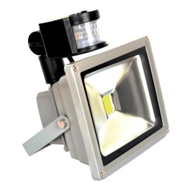 REFLECTOR LED 10W CON SENSOR DE MOVIMIENTO BLANCO FRIO TECNOLED ML-REF-10W-BBSR