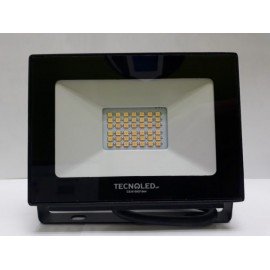 Reflector 30w Led Luz Blanca Fria 240 Volts Ip65 Exteriores TECNOLED  RS-30WBB/BC