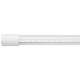 TUBO LED CON BASE PLASTICO 1.2M TRANSPARENTE 18W BLANCO FRIO