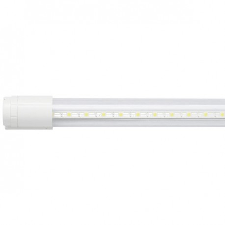 TUBO LED CON BASE PLASTICO 1.2M TRANSPARENTE 18W BLANCO FRIO