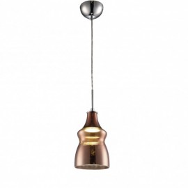 Pendant VIENA vidrio acabado cobre 1 Luz LED Q41886-CP quor lighting