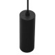 DECORATIVO COLGANTE CUBIERTA CILINDRICA ALUMINIO NEGRO 1XGU10