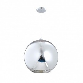 Pendant cristal acabado cromo y canope cromo 1 Luz Q20625-CH  quor lighting