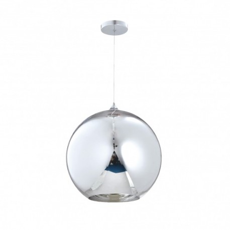 Pendant cristal acabado cromo y canope cromo 1 Luz Q20625-CH  quor lighting