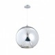 Pendant cristal acabado cromo y canope cromo 1 Luz Q20625-CH  quor lighting