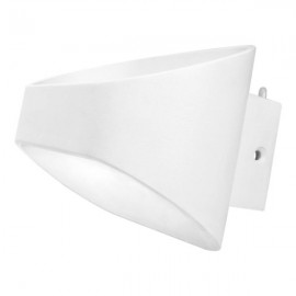 LUMINARIA LED PARED OVALO BLANCO EXTERIOR 6W BLANCO FRIO