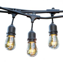 COLGANTE EXTENSIÓN DECORATIVA 9.6M NEGRA PARA 12 LAMPARAS E26