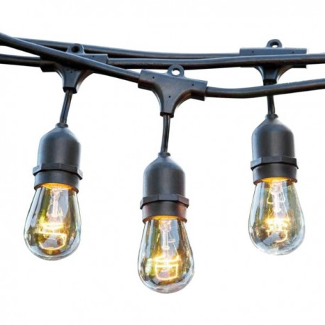 COLGANTE EXTENSIÓN DECORATIVA 9.6M NEGRA PARA 12 LAMPARAS E26