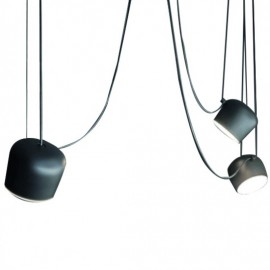 Pendant MARCO acabado negro 3 Luces Q27140-BK quor lighting