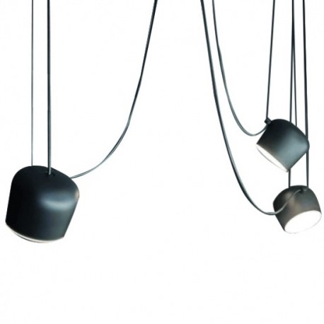 Pendant MARCO acabado negro 3 Luces Q27140-BK quor lighting
