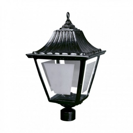 CALUX FAROL PUNTA POSTE NEGRO FUNDIDO ALUMINIO