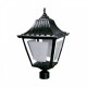 CALUX FAROL PUNTA POSTE NEGRO FUNDIDO ALUMINIO