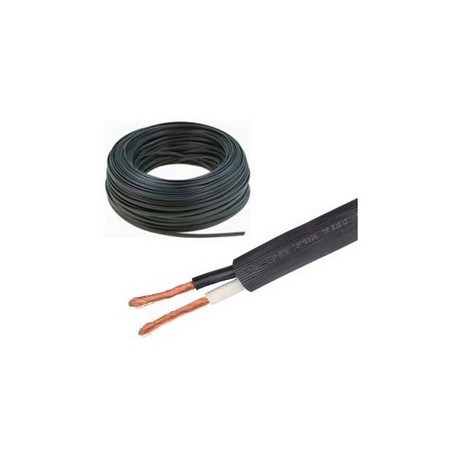 CABLE USO RUDO ST 2 X 12 NEGRO ROLLO 100 METROS CDC