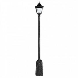 CALUX POSTE CON 1 FAROL 2.40M TERMINADO NEGRO