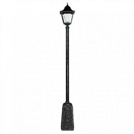 CALUX POSTE CON 1 FAROL 2.40M TERMINADO NEGRO