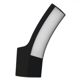LUMINARIA LED PARED CURVA NEGRA EXTERIOR 10W BLANCO FRIO