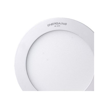 Panel Light de 6W para empotrar Luminaria  EG-LEP-6W Luz Blanco cálido arillo color gris Energain