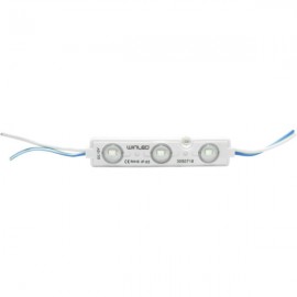 MODULO 3 LEDS SMD2835 0.72W AZUL EXTERIOR