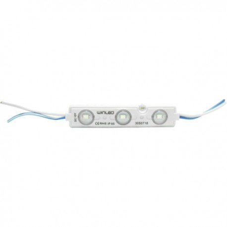 MODULO 3 LEDS SMD2835 0.72W AZUL EXTERIOR