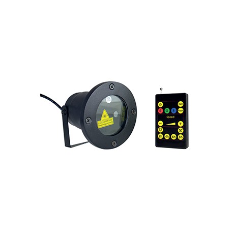 Proyector laser para jardin tipo estaca de 10W EG-LS-10W Luz Rojo-Azul IP65 Energain