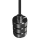 DECORATIVO COLGANTE CILINDRO PARA LAMPARA E26 NEGRO PULIDO