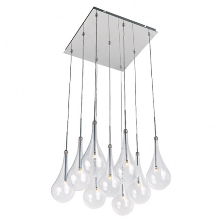Candil de lujo Larmes 9-Light LED Pendant E20516-18PC et2 lighting