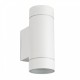 LUMINARIO PARA MURO 2XGU10 IP54 BLANCO
