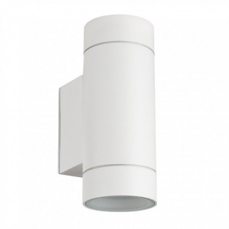 LUMINARIO PARA MURO 2XGU10 IP54 BLANCO