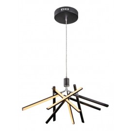 Luminaria colgante de led luz calida 50w 860613P/30K/BK SOFLED