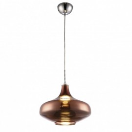 Pendant VIENA  vidrio acabado cobre 1 luz LED Q41884-CP quor lighting