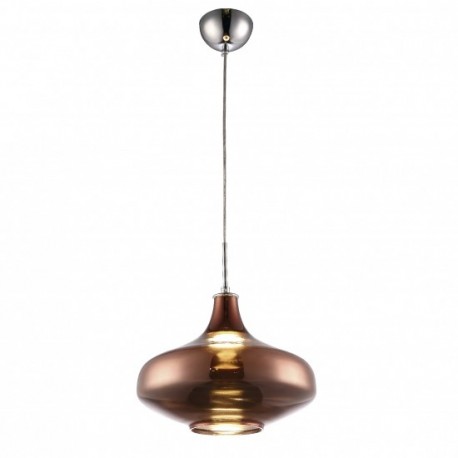 Pendant VIENA  vidrio acabado cobre 1 luz LED Q41884-CP quor lighting