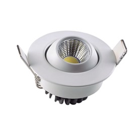Down Light DIRIGIBLE de 3W Luminario empotrable dirgible  EG-SDCOB-3W Luz Blanco cálido Energain