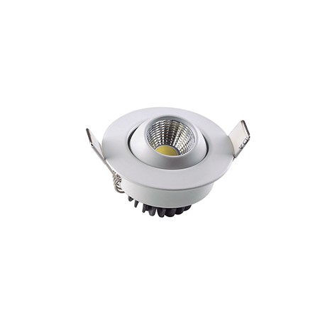 Down Light DIRIGIBLE de 3W Luminario empotrable dirgible  EG-SDCOB-3W Luz Blanco cálido Energain