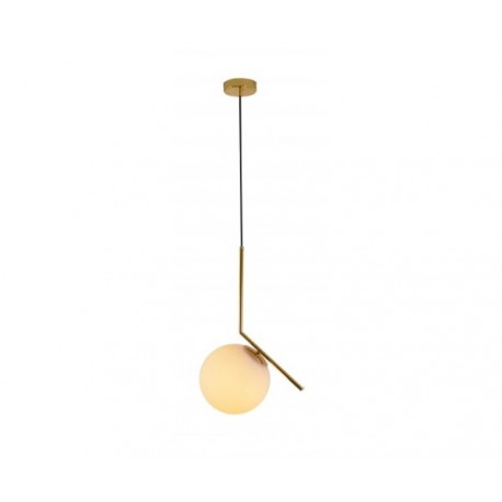 Pendant 1 Luz SONNE opalino oro Q31626-GD quor lighting