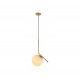 Pendant 1 Luz SONNE opalino oro Q31626-GD quor lighting