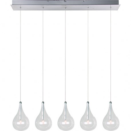 Candil de lujo Larmes 5-Light Pendant E23115-18 et2 lighting