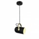 Pendant PIXEL acabado negro mate y oro Pantalla movible 1 Luz Q60665-BK  quor lighting